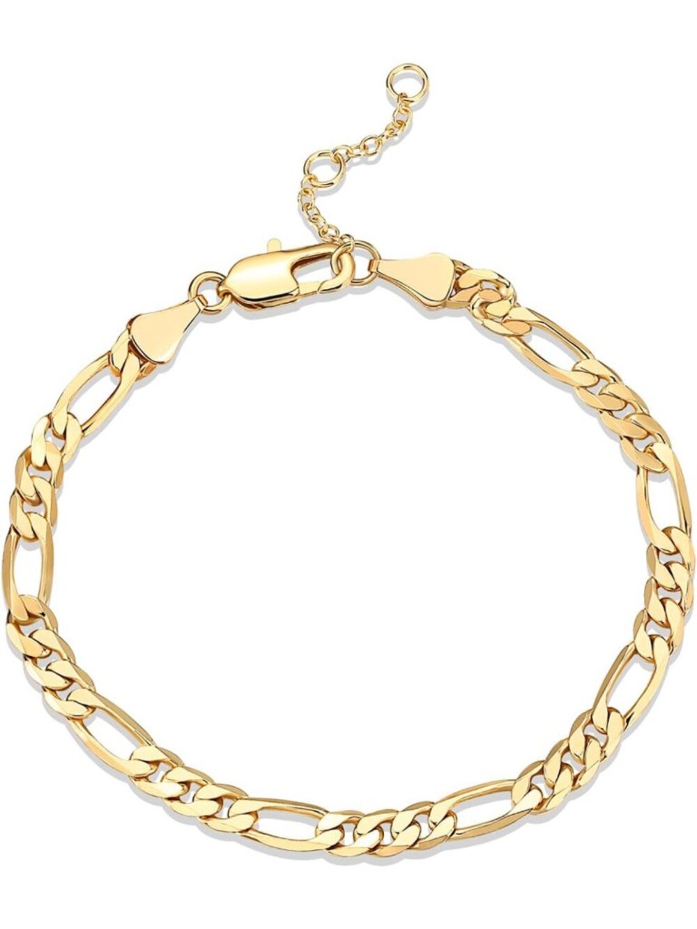 14K Gold Plated Adjustable Chain Bracelet for Women - Perfect for Stacking